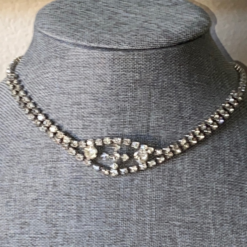 Vintage Rhinestoned Choker